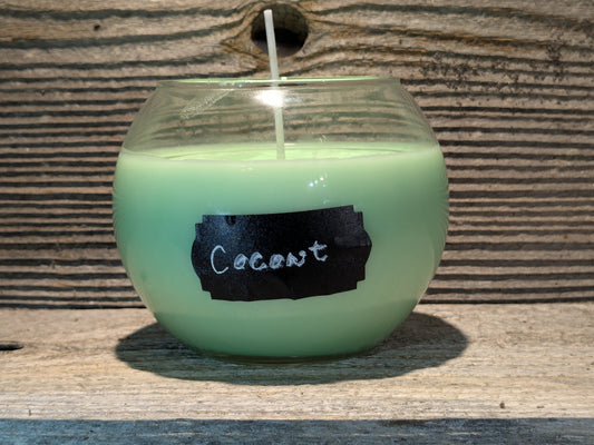 Round scented candle